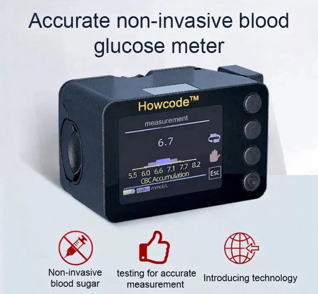 Howcode™ Advanced Non-Invasive Glucose Monitor-99.9% Accuracy + Exclusive Gift ✅TGA Approved